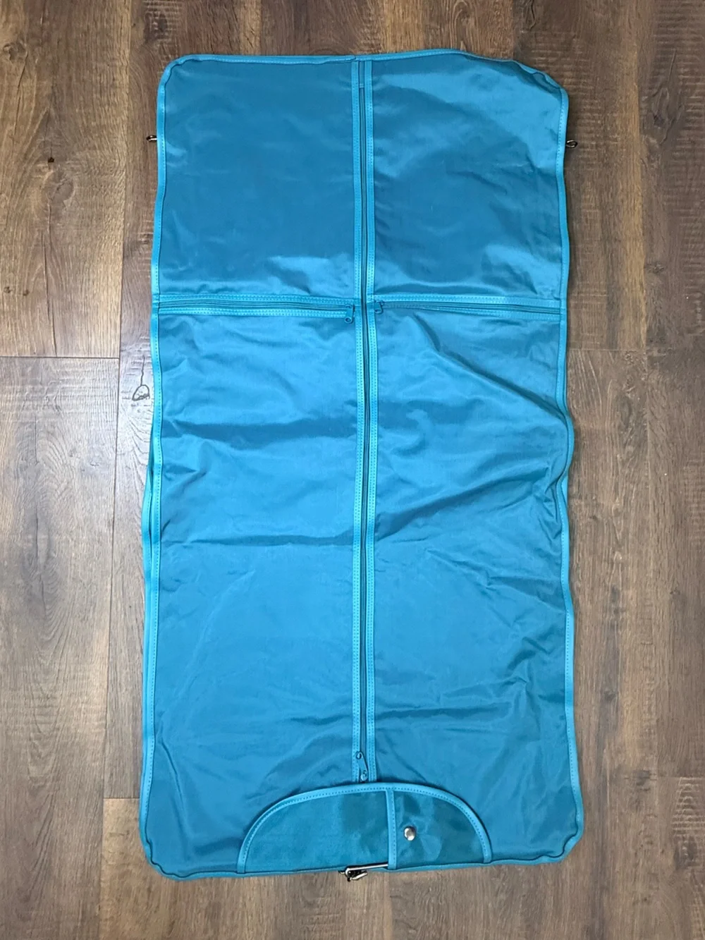 Givenchy Turquoise Travel Garment Bag with Tan Trim
